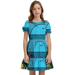 Artwork Art Kids Kids  Puff Sleeved Dress