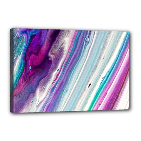 Color Acrylic Paint Art Canvas 18  X 12  (stretched) by artworkshop