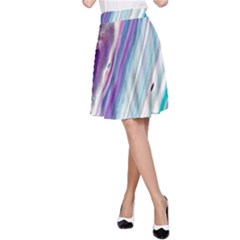 Color Acrylic Paint Art A-line Skirt by artworkshop