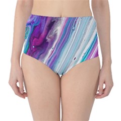 Color Acrylic Paint Art Classic High-waist Bikini Bottoms by artworkshop