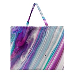 Color Acrylic Paint Art Zipper Large Tote Bag by artworkshop