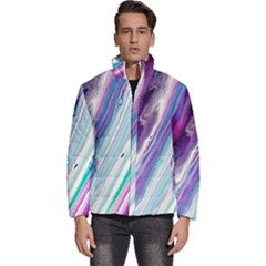 Color Acrylic Paint Art Men s Puffer Bubble Jacket Coat