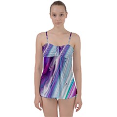 Color Acrylic Paint Art Babydoll Tankini Set by artworkshop