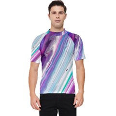 Color Acrylic Paint Art Men s Short Sleeve Rash Guard