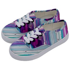 Color Acrylic Paint Art Kids  Classic Low Top Sneakers by artworkshop