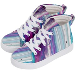 Color Acrylic Paint Art Kids  Hi-top Skate Sneakers by artworkshop