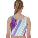 Color Acrylic Paint Art Velvet Racer Back Crop Top View2