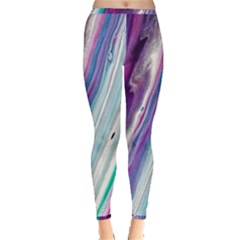 Color Acrylic Paint Art Inside Out Leggings by artworkshop