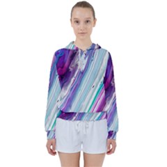 Color Acrylic Paint Art Women s Tie Up Sweat by artworkshop