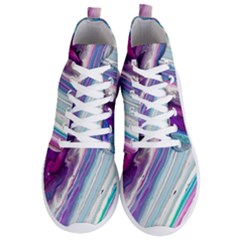 Color Acrylic Paint Art Men s Lightweight High Top Sneakers by artworkshop