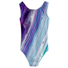 Color Acrylic Paint Art Kids  Cut-out Back One Piece Swimsuit by artworkshop