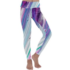 Color Acrylic Paint Art Kids  Lightweight Velour Classic Yoga Leggings by artworkshop