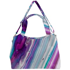 Color Acrylic Paint Art Double Compartment Shoulder Bag