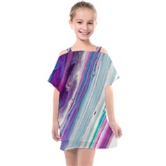 Color Acrylic Paint Art Kids  One Piece Chiffon Dress by artworkshop