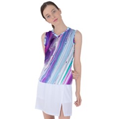 Color Acrylic Paint Art Women s Sleeveless Sports Top by artworkshop