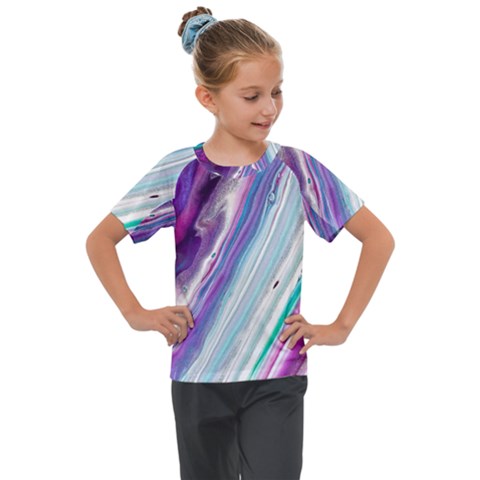 Color Acrylic Paint Art Kids  Mesh Piece Tee by artworkshop