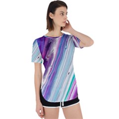 Color Acrylic Paint Art Perpetual Short Sleeve T-shirt by artworkshop