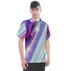 Color Acrylic Paint Art Men s Polo Tee