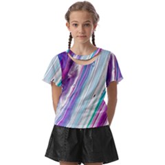 Color Acrylic Paint Art Kids  Front Cut Tee by artworkshop