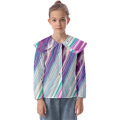 Color Acrylic Paint Art Kids  Peter Pan Collar Blouse by artworkshop