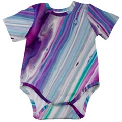 Color Acrylic Paint Art Baby Short Sleeve Onesie Bodysuit