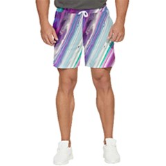 Color Acrylic Paint Art Men s Runner Shorts