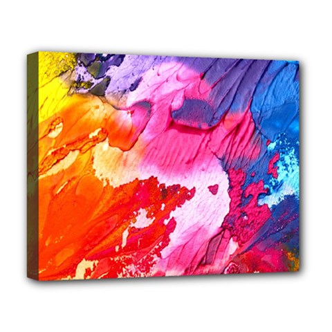 Colorful Painting Deluxe Canvas 20  X 16  (stretched) by artworkshop