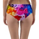 Colorful Painting Reversible Mid-Waist Bikini Bottoms View4