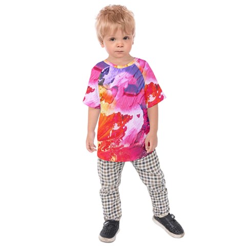 Colorful Painting Kids  Raglan Tee by artworkshop