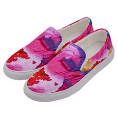 Colorful Painting Men s Canvas Slip Ons by artworkshop