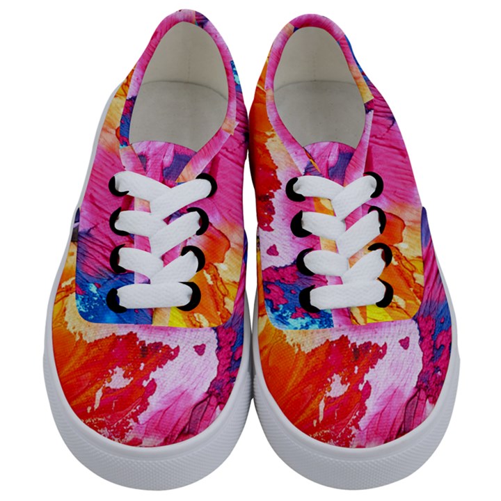 Colorful Painting Kids  Classic Low Top Sneakers