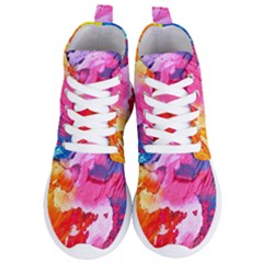 Colorful Painting Women s Lightweight High Top Sneakers by artworkshop