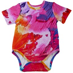 Colorful Painting Baby Short Sleeve Onesie Bodysuit