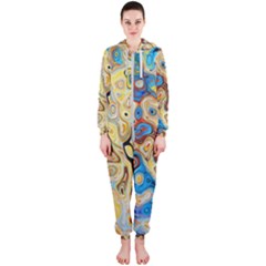 Colorful Structure Hooded Jumpsuit (ladies)