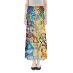 Colorful Structure Full Length Maxi Skirt by artworkshop