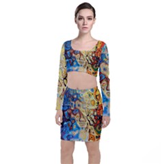 Colorful Structure Top And Skirt Sets by artworkshop