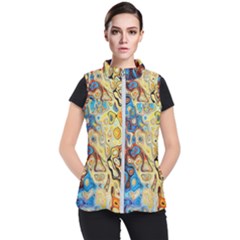 Colorful Structure Women s Puffer Vest