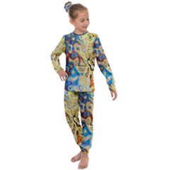 Colorful Structure Kids  Long Sleeve Set 