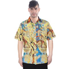 Colorful Structure Men s Hawaii Shirt