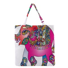 Decorative Elephant Grocery Tote Bag by artworkshop