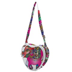 Decorative Elephant Heart Shoulder Bag by artworkshop