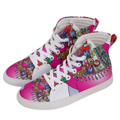 Decorative Elephant Women s Hi-top Skate Sneakers by artworkshop