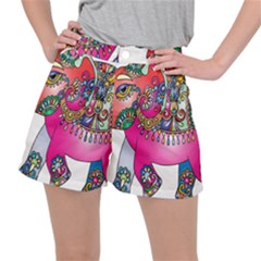 Decorative Elephant Ripstop Shorts by artworkshop