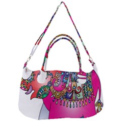 Decorative Elephant Removal Strap Handbag by artworkshop