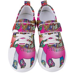 Decorative Elephant Women s Velcro Strap Shoes by artworkshop