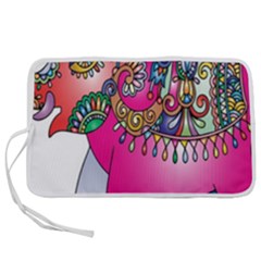 Decorative Elephant Pen Storage Case (m) by artworkshop