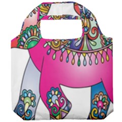 Decorative Elephant Foldable Grocery Recycle Bag