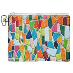 Mosaic Tiles Canvas Cosmetic Bag (xxl) by artworkshop