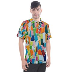 Mosaic Tiles Men s Polo Tee by artworkshop