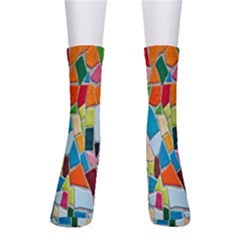 Mosaic Tiles Crew Socks by artworkshop